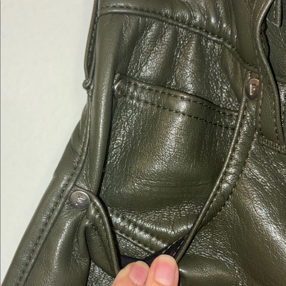 Frame Denim Black Leather Pants - Picture 5 of 12